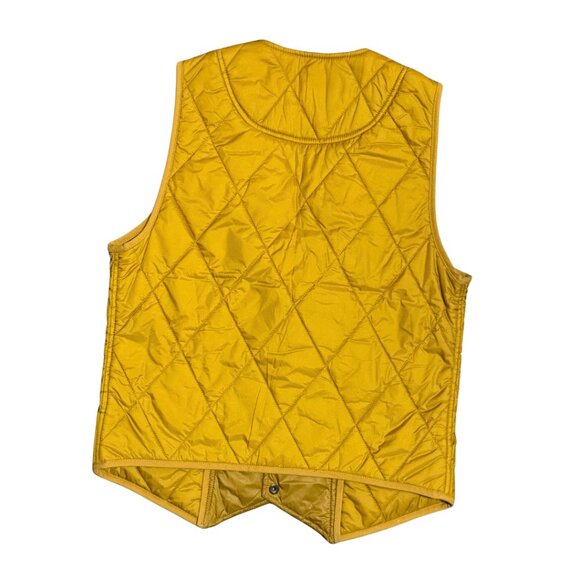 Fossil 54 Quilted Mustard Snap Vest – Size Small – Like New - Picture 10 of 14